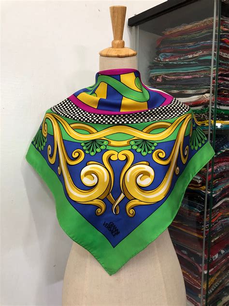 versace foulard silk scarf|gianni Versace silk scarf.